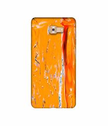 Amazon Brand - Solimo Designer Gold Yellow Paint 3D Printed Hard Back Case Mobile Cover for Samsung Galaxy C9 Pro