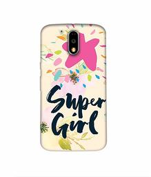 Amazon Brand - Solimo Designer Super Girl 3D Printed Hard Back Case Mobile Cover for Motorola Moto G4 Plus