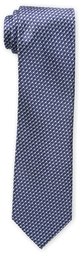 Franklin Tailored Men's Semi Circle Pattern Silk Tie, Navy