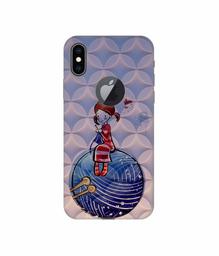 Amazon Brand - Solimo Designer Lady Vector Patternn 3D Printed Hard Back Case Mobile Cover for Apple iPhone Xs Max (Logo Cut)