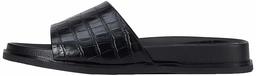 Amazon Brand - find. Women's Leather Mule Footbed Open Sandals Black Size: 6 UK