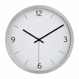 AmazonBasics 12 inch nickel line wall clock