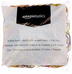 AmazonBasics - Elastici (ricondizionati certificati) Confezione da 1 Assorted Sizes Assortito