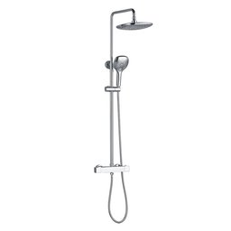 Umi Essentials Thermostatic Shower System with Cutting Bar Mixer Shower Set Shower Shower Shower Panel with Rainshower Hand Shower Rail