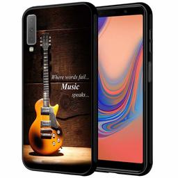 Amazon Brand - Solimo Designer Guitar Printed Hard Back Case Mobile Cover for Samsung Galaxy A7 (2018) (D1156)