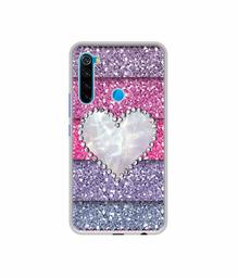 Amazon Brand - Solimo Designer Stone Heart UV Printed Soft Back Case Mobile Cover for Mi Redmi Note 8