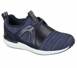 Concept 3 by Skechers Easy Street Mesh Slip-on Sneaker, Navy/Silver, UK 4.5