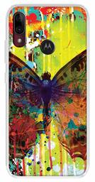 Amazon Brand - Solimo Designer Multicolor Art Butterfly Design Printed Soft Back Case Mobile Cover for Motorola Moto E6s / Motorola Moto E6 Plus