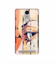 Amazon Brand - Solimo Designer Potrat On Wood 3D Printed Hard Back Case Mobile Cover for Lenovo K5 Note