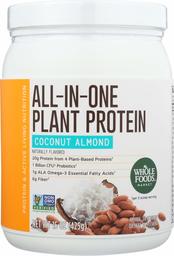 Whole Foods Market, Plant Protein All In One Coconut Almond, 15 Ounce