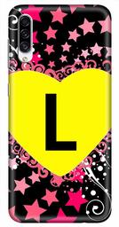 Amazon Brand - Solimo Designer Heart Pattern Alphabet-L 3D Printed Hard Back Case Mobile Cover for Samsung Galaxy A30s