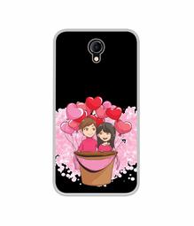 Amazon Brand - Solimo Designer Boy and Girl UV Printed Soft Back Case Mobile Cover for Micromax Bharat 4 Q440