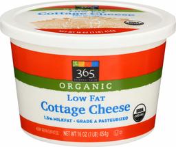 365 Everyday Value, Organic Low Fat Cottage Cheese, 16 oz