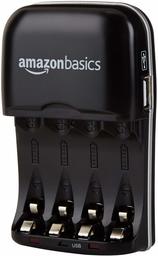 AmazonBasics Batterieladegerät für Ni-MH AA / AAA Akkus und USB Geräte