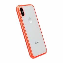 AmazonBasice Iphone Xs fodral TPU + PC (röd), kristall mobiltelefonfodral, skyddande fodral, anti-repor