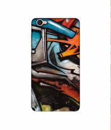 Amazon Brand - Solimo Designer Painting Texture 3D Printed Hard Back Case Mobile Cover for Vivo Y55L