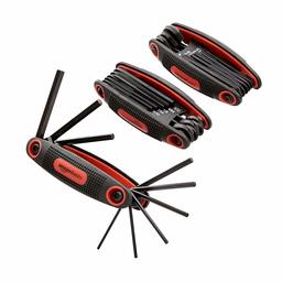 AmazonBasics Folding Hex Key Set - 3-Pack, Metric/SAE/TORX