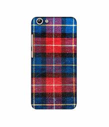 Amazon Brand - Solimo Designer Check Cloth 3D Printed Hard Back Case Mobile Cover for Vivo Y69