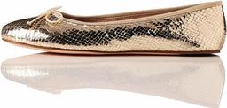 Amazon brand: find.Women's Closed Ballet Flats, Gold, 39 eu