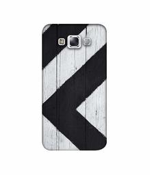 Amazon Brand - Solimo Designer Black Paint Texture on Wood 3D Printed Hard Back Case Mobile Cover for Samsung Galaxy E7