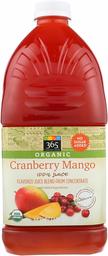 365 Everyday Value, Organic 100% Juice Flavored Juice Blend from Concentrate, Cranberry Mango, 64 fl oz