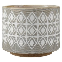 Amazon Brand – Rivet Geometric Ceramic Planter, 4.1