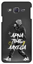 Amazon Brand - Solimo Designer Apna Time Ayega Design 3D Printed Hard Back Case Mobile Cover for Samsung Galaxy J7