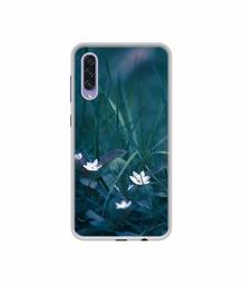 Amazon Brand - Solimo Designer White Flower UV Printed Soft Back Case Mobile Cover for Samsung Galaxy A50s