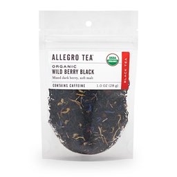 Allegro Tea, Organic Wildberry Black Loose Leaf Tea, 1 oz