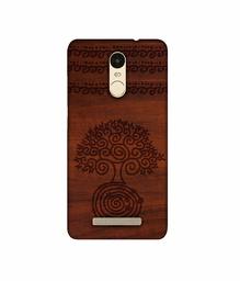 Amazon Brand - Solimo Designer Engraved Patten 3D Printed Hard Back Case Mobile Cover for Xiaomi Redmi Note 3