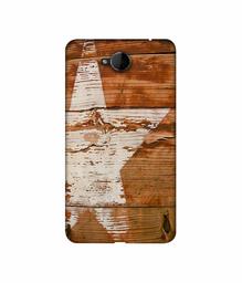 Amazon Brand - Solimo Designer Star Impression On Wood 3D Printed Hard Back Case Mobile Cover for Microsoft Lumia 650