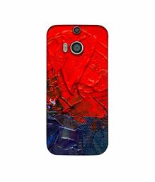 Amazon Brand - Solimo Designer Red Wax Color 3D Printed Hard Back Case Mobile Cover for HTC One M8