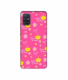 Amazon Brand - Solimo Designer Little Princess Pattern 3D Printed Hard Back Case Mobile Cover for Samsung Galaxy A51