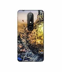 Amazon Brand - Solimo Designer Water Drop Reflection 3D Printed Hard Back Case Mobile Cover for Nokia 6.1 Plus