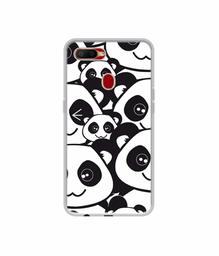 Amazon Brand - Solimo Designer Panda Texture UV Printed Soft Back Case Mobile Cover for Oppo A5s