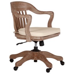 Amazon Brand – Stone & Beam Alicia Contemporary Wood Office Desk Chair, 32