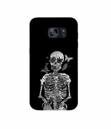 Amazon Brand - Solimo Designer Skeletan 3D Printed Hard Back Case Mobile Cover for Samsung Galaxy S7 Edge