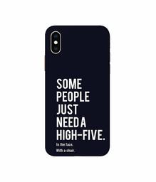 Amazon Brand - Solimo Designer High-Five 3D Printed Hard Back Case Mobile Cover for Apple iPhone Xs Max