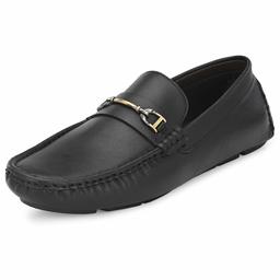 Stanton Men's Black Loafers-7 UK (41 EU) (8 US) (FK/YT1902/BLK)