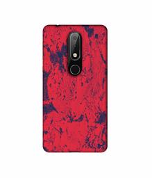 Amazon Brand - Solimo Designer Red Paint 3D Printed Hard Back Case Mobile Cover for Nokia 6.1 Plus