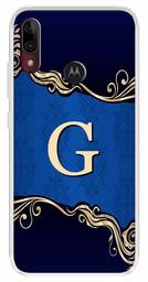 Amazon Brand - Solimo Designer Multicolor Blue Pattern Alphabet-G Printed Soft Back Case Mobile Cover for Motorola Moto E6s / Motorola Moto E6 Plus