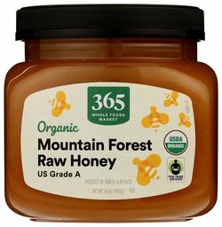 365 by Whole Foods Market, Organic US Grade A Raw Honey, Mountain Forest, 16 Ounce