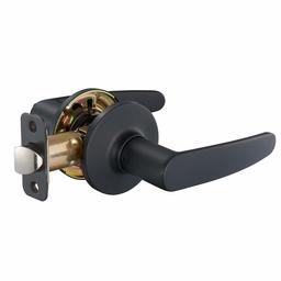 AmazonBasics Straight Door Lever - Passage - Matte Black