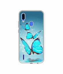 Amazon Brand - Solimo Designer Flying Butterflies UV Printed Soft Back Case Mobile Cover for Lava Z93