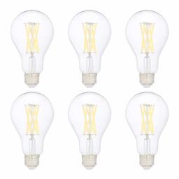 AmazonBasics FG-03800 A21 100WE LED 6-Pack, Clear, Daylight