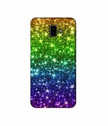 Amazon Brand - Solimo Designer Multicolor Stars 3D Printed Hard Back Case Mobile Cover for Samsung Galaxy J6 Plus