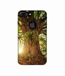 Amazon Brand - Solimo Designer Tree Trunk 3D Printed Hard Back Case Mobile Cover for Apple iPhone 7 Plus (Logo Cut)