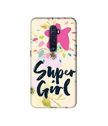 Amazon Brand - Solimo Designer Super Girl 3D Printed Hard Back Case Mobile Cover for Oppo Reno 2