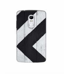 Amazon Brand - Solimo Designer Black Paint Texture on Wood 3D Printed Hard Back Case Mobile Cover for Lenovo Vibe X3