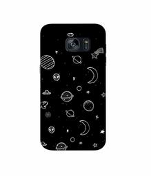 Amazon Brand - Solimo Designer Solar System 3D Printed Hard Back Case Mobile Cover for Samsung Galaxy S7 Edge